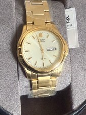 Citizen Eco Drive Men's Gold Plated Watch