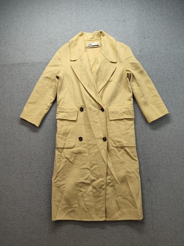 Zara women coat yellow - coat, xs