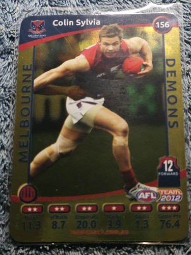 2012 afl teamcoach gold colin - afl,