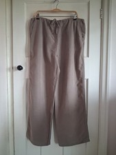 BHS Size 18 Taupe Linen Blend