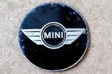 MINI CIRCULAR WHEEL CENTRE CAR BADGE 5cm diameter