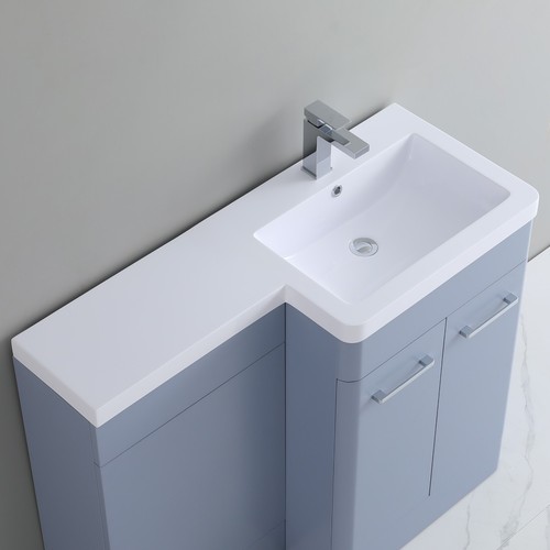1100mm shape bathroom inset - 1100mm,