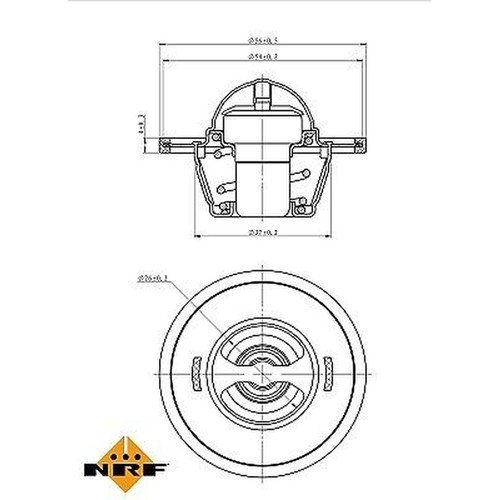 Nrf 725135 thermostat coolant - nrf, thermostat,