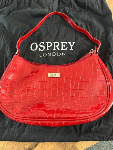 Osprey leather bag red - osprey, bag.