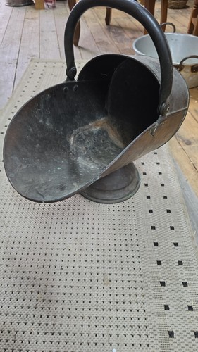 Vintage copper coal - copper, scuttle