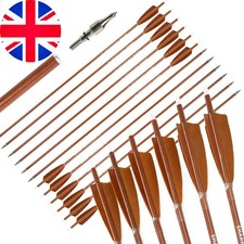 12x carbon arrows feathers - 12x, 30"