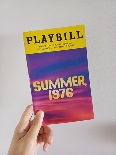 Summer 1976 playbill - "summer,, 1976"