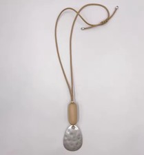 Silver Metal Wood Statement