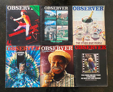 Six Observer magazines from