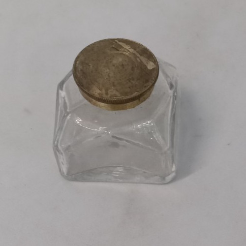 Vintage glass ink well - glass,