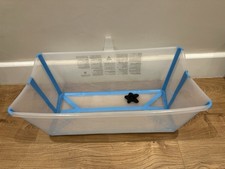 Stokke Foldable Flexi Baby Bath Tub Transparent Blue