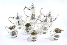 Vintage Silver Plate Ware Floral Detail Assorted Tea Service 6227g