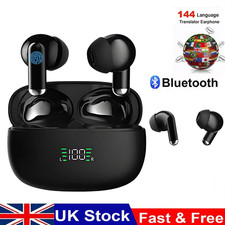 144 Languages Translator Real Time Translation Earphones Earbuds Smart Voice AI
