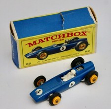 Matchbox Toys Series 52 BRM Racing Car No 5 Blue with Original BOX boxed 1-75 