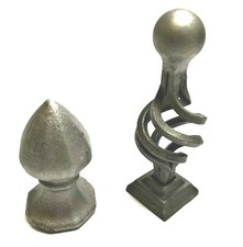 POST TOPS - Wrought Iron Components Weld On MIG Steel Gates Railings UK Seller