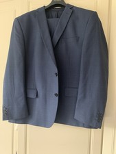 Mens Scott and taylor Blue Check Suit. Jacket  42 Short. trousers 42  (Short  )