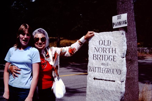 July 1976 women sign - old, north