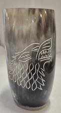 Buffalo Horn mug with Viking
