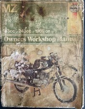 MZ 150cc & 250cc Haynes Manual, ES150/250, TS150/250, 1969 Onwards, Very Used!