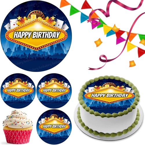 Casino poker cake - cake, topper
