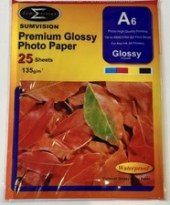 Sumvision Glossy Gloss A6 6 x