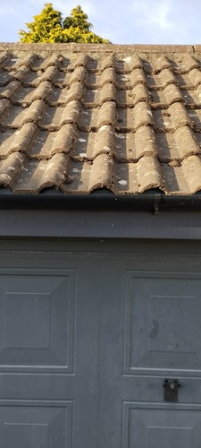 Concrete roof tiles used