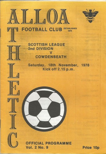1978 league november alloa - 1978/79,