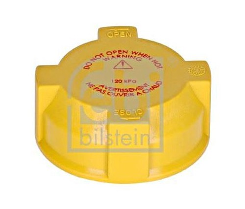 Yellow plastic coolant tank - yellow,