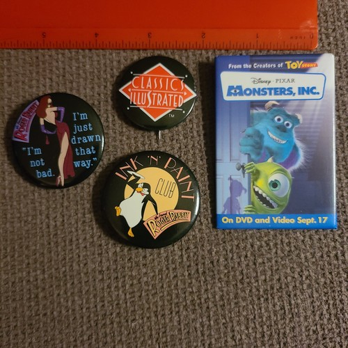 Disney promotional buttons - promotional,