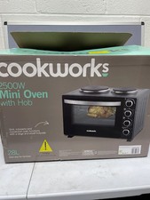 Cookworks 28L Capacity Mini Oven with Hob 2500W Power Customer Return