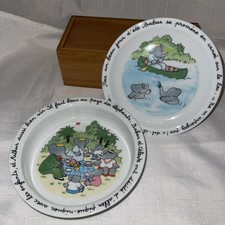 Babar The Elephant Family HAVILAND LIMOGES FRANCE Children’s Dinner Plate & Bowl