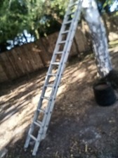 Youngman 100 Aluminium Double Ext Ladder 3.95m to 7.14m ...13 rungs per ladder