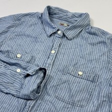 Faherty Shirt Womens XL Blue