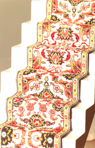 Dolls house stair - stair, carpet