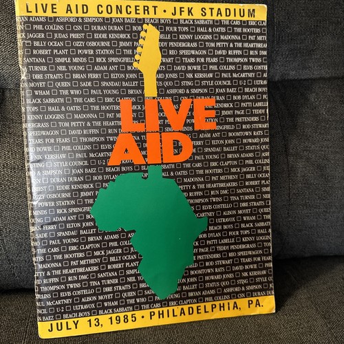 1985 live aid concert program - aid,