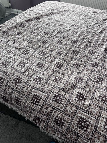 Vintage brown bedspread - vintage,