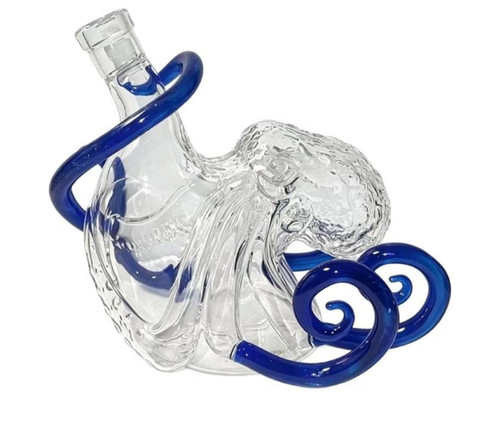 Glass rum decanter kraken