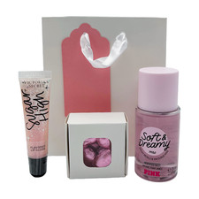 Victoria's Secret Mist 75ml & Lip Gloss & Swiss Milk Chocolate Hearts Set Gift
