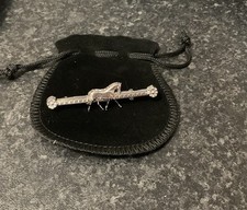 Preloved Vintage Style Silver Tone Horse Bar Brooch, Classic Horse Lover gift