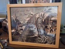 Witch King Morgul Lord Of The Rings Weta signed photo Lawrence M signed Lurtz 