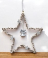 Hand Made Macrame Star Hanging. Christmas.  All Proceeds To The Stroke Assoc