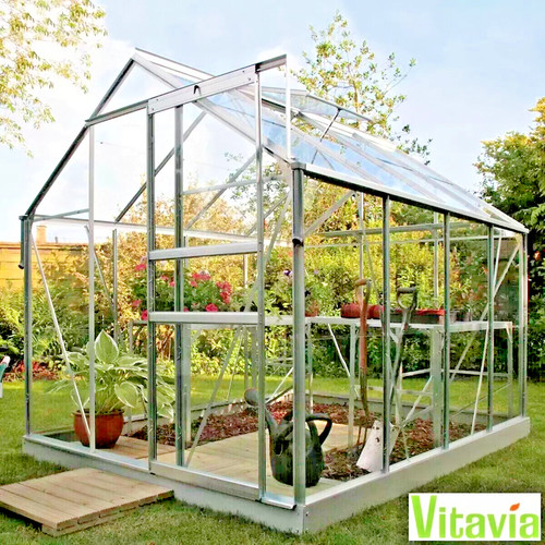 Toughened glass greenhouse - toughened,