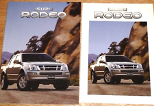 ISUZU RODEO 2WD & 4WD PICK UP RANGE BROCHURE 2003 & SPEC FOLDER