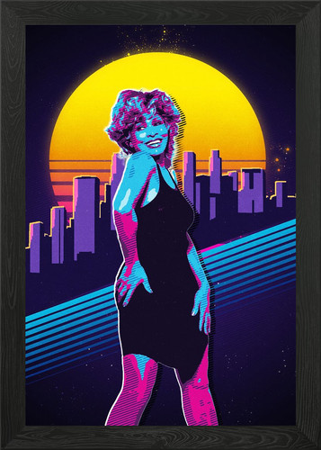 Tina turner retro - tina, framed