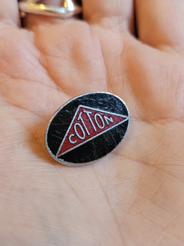Cotton motorcycle pin badge - motorcycle,