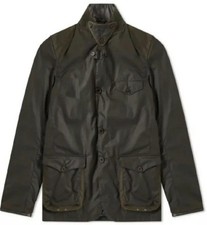 Barbour Beacon Sports Olive Men’s Wax Jacket Medium Commander Bond 007 RRP£399