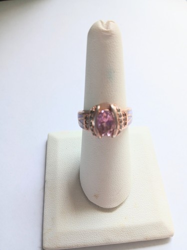 Ring rose gold band with - gold,