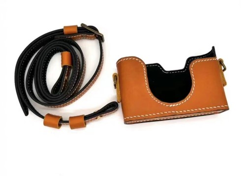 Genuine leather camera - leather, case