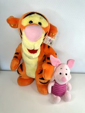 Vintage Disney Winnie The Pooh Tigger Piglet Plush Soft Toy Set Large 21 Inch