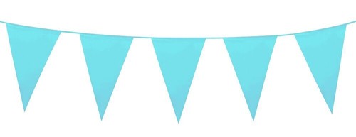 Baby blue pennant flag - flag, bunting